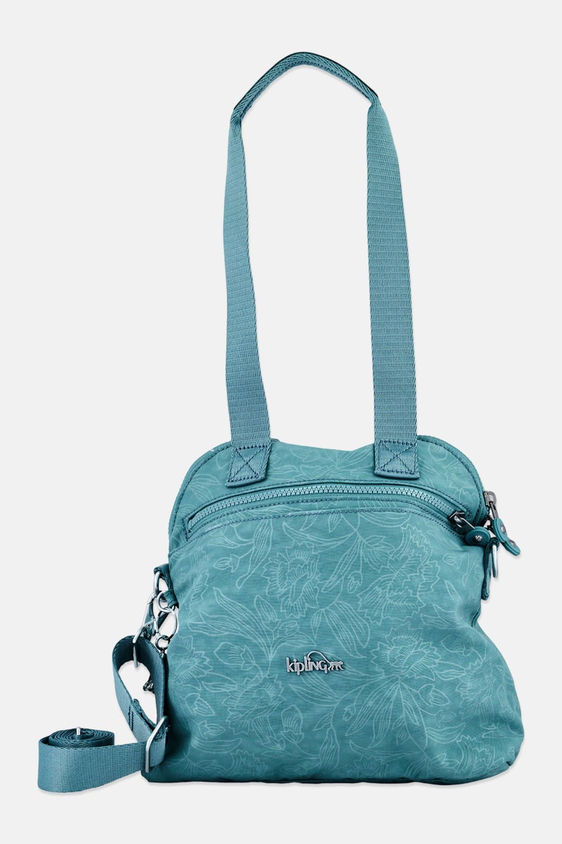 kipling Women Brand Logo Cross Body Bag, Light Teal - Image 1